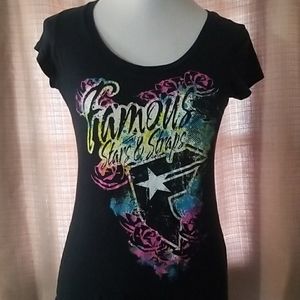 Famous Stars & Straps black short sleeved T shirt